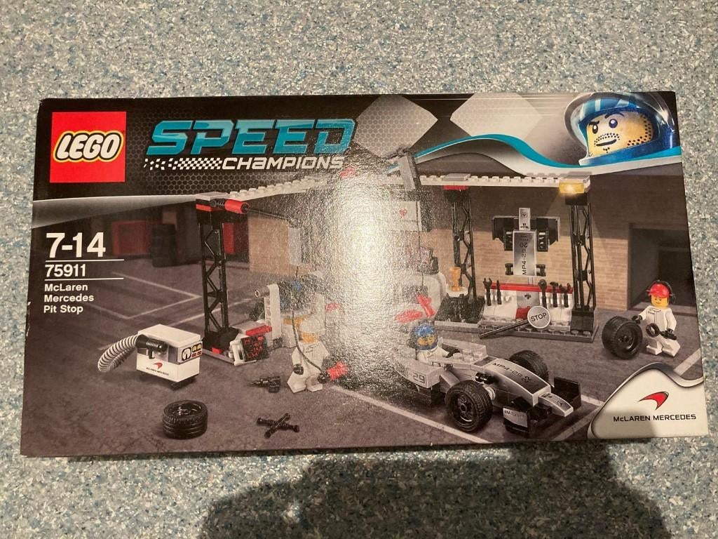Lego Speed Champions McLaren Mercedes Pit Stop 75911, Lego, Nieuw, Complete set, Ongeopend/sealed
