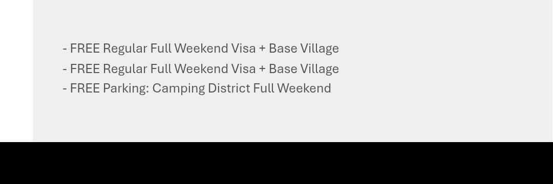 2x parookaville weeze airpot full weekend visa+ base village, Twee personen, Overige soorten