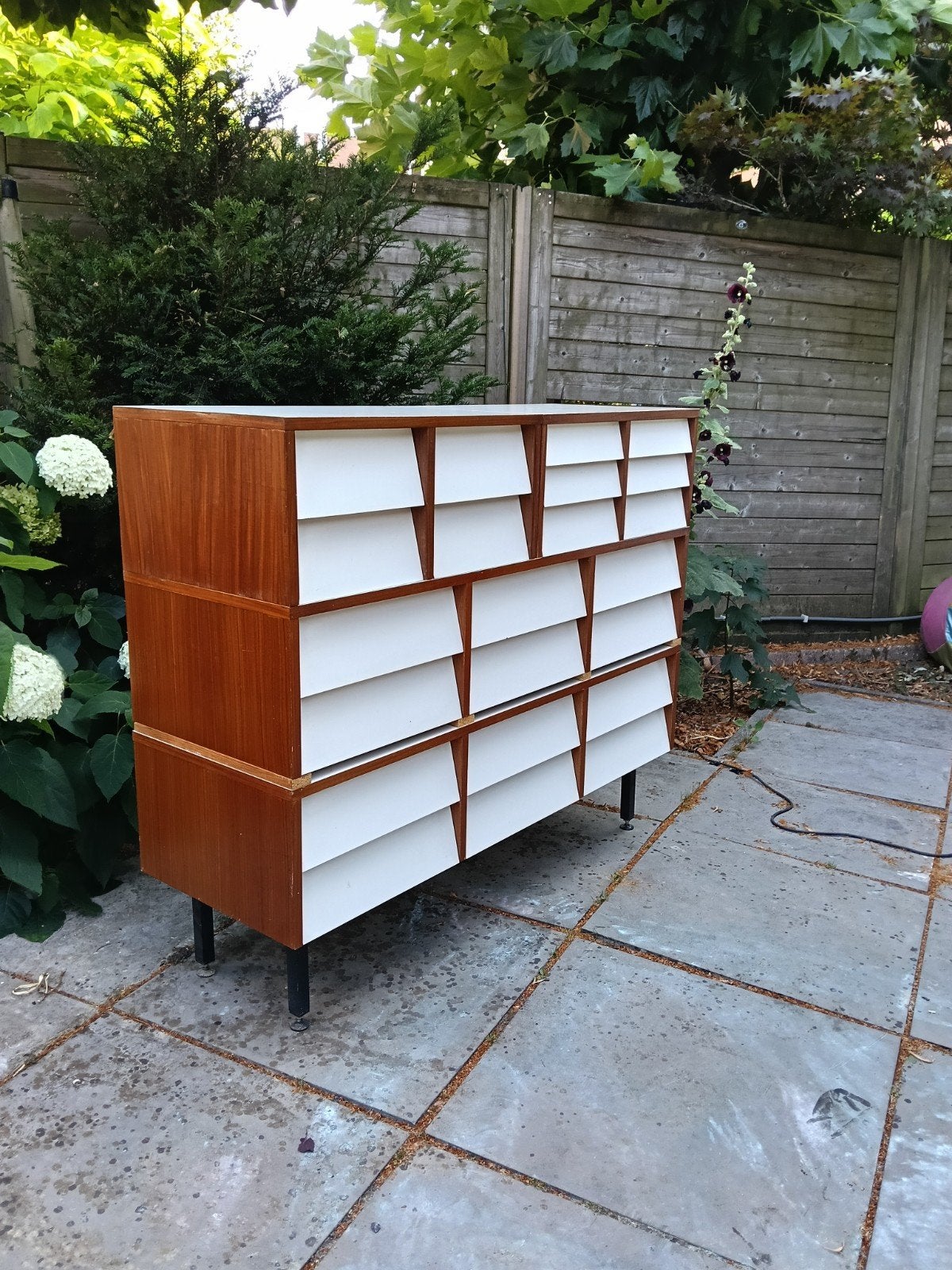 Vintage 1960s modulaire ladenkast, Ophalen of Verzenden, Gebruikt, 25 tot 50 cm, Minder dan 100 cm