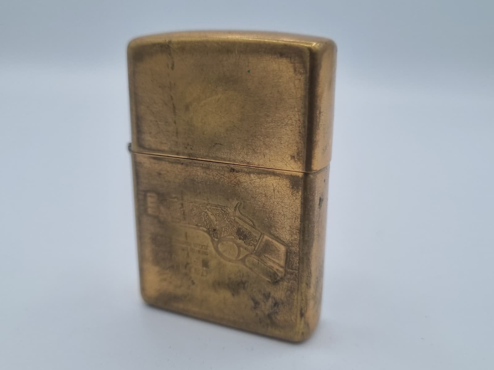 Zippo Revolver Brass 1996 Aansteker, Verzenden, Gebruikt, Aansteker