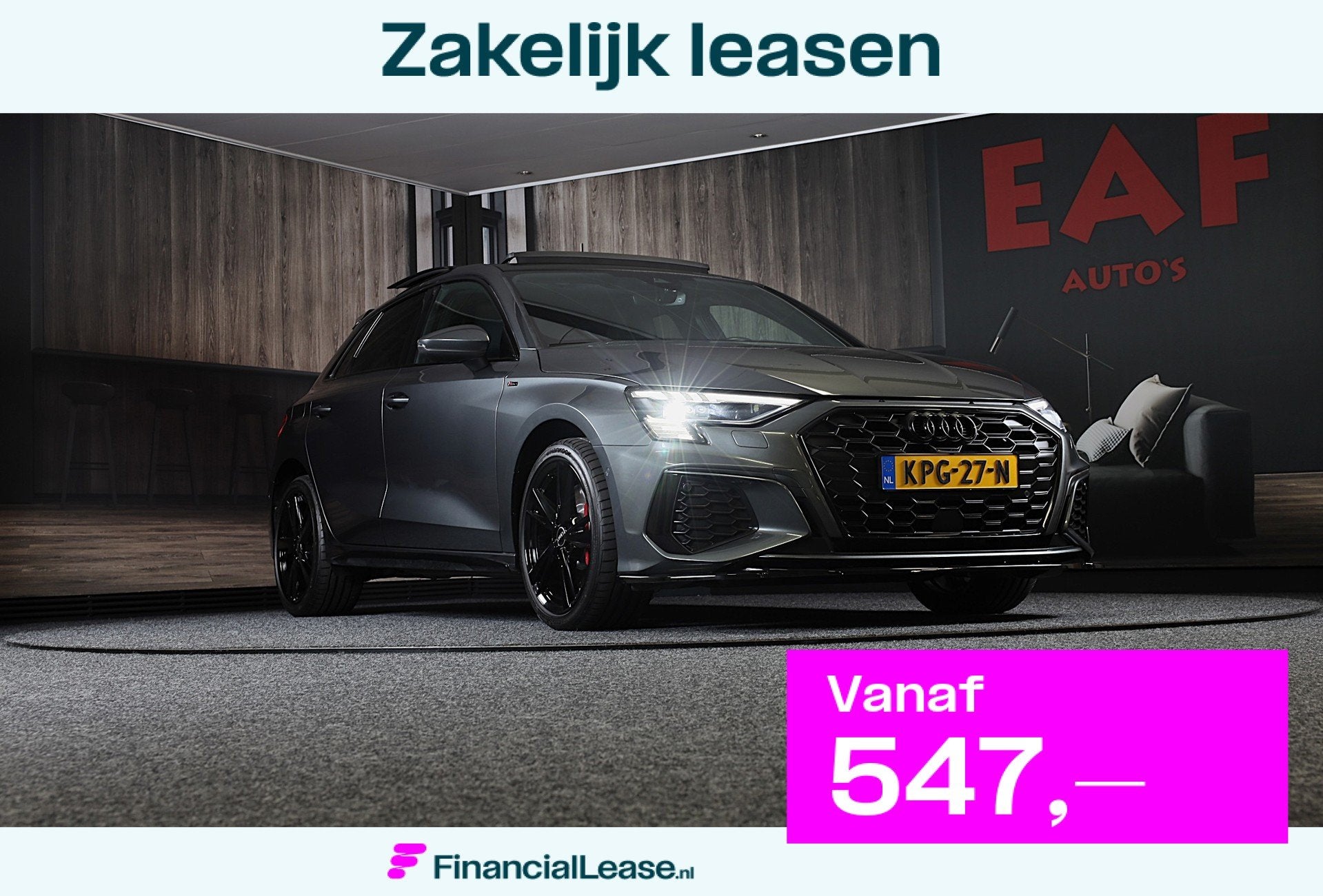 Audi A3 Sportback 45 TFSI e RS3 Look / 245 PK / RS Zetels /, Gebruikt, 4 cilinders, Automatische klimaatregeling, Hybride Elektrisch/Benzine