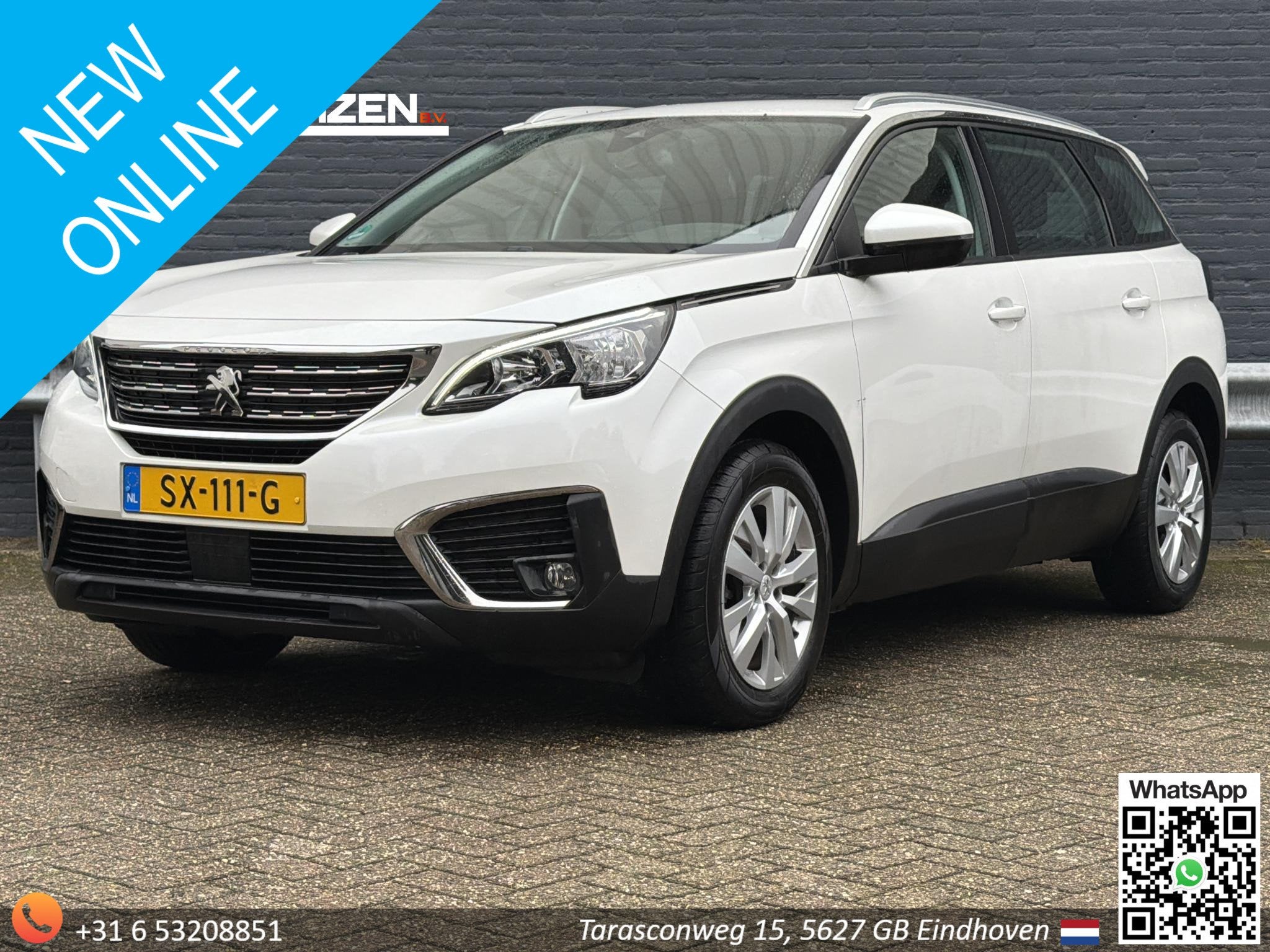 Peugeot 5008 1.2 PureTech Blue Lease Executive 7P. | Climate, Voorwielaandrijving, Stof, Gebruikt, Euro 6