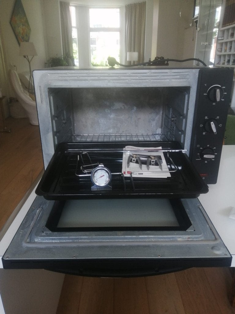 Oven, Ophalen, Gebruikt, Zwart, 50 tot 100 cm
