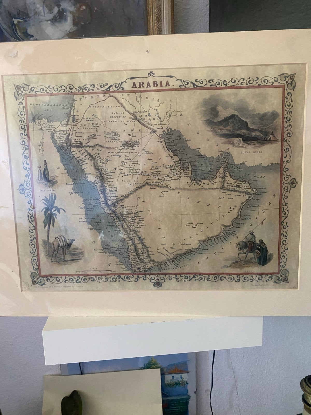 Arabia kaart John Tallis, Ophalen of Verzenden