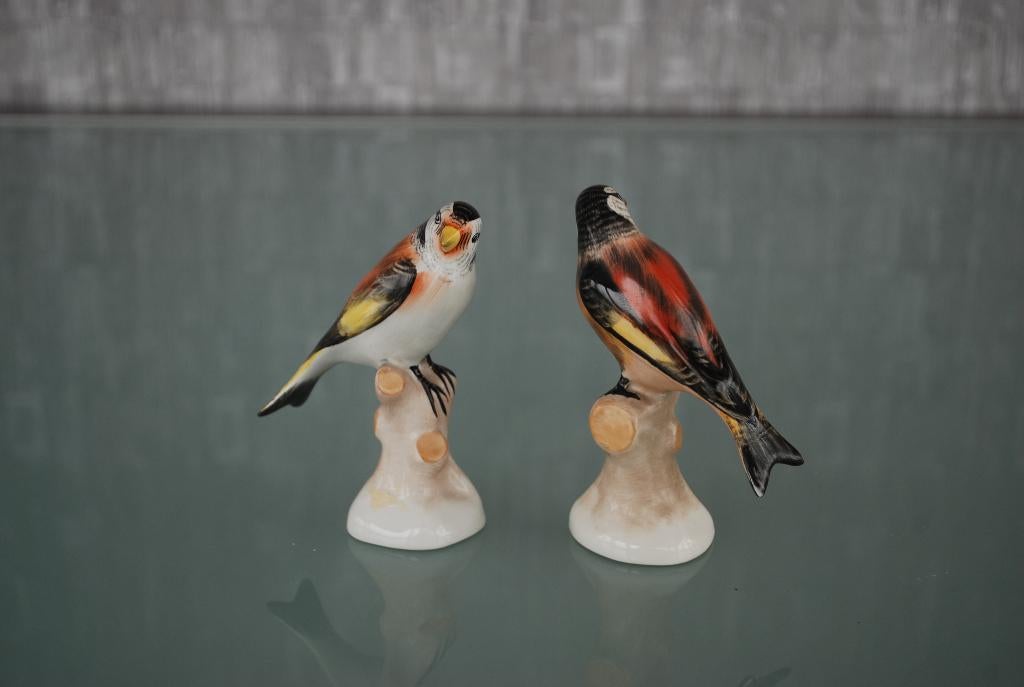 Putter Porselein vogel beeld. Vintage, Ophalen of Verzenden