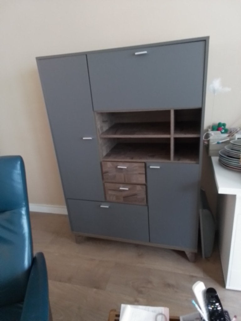 Buffetkast, Ophalen, Overige materialen, Met deur(en), 100 tot 150 cm