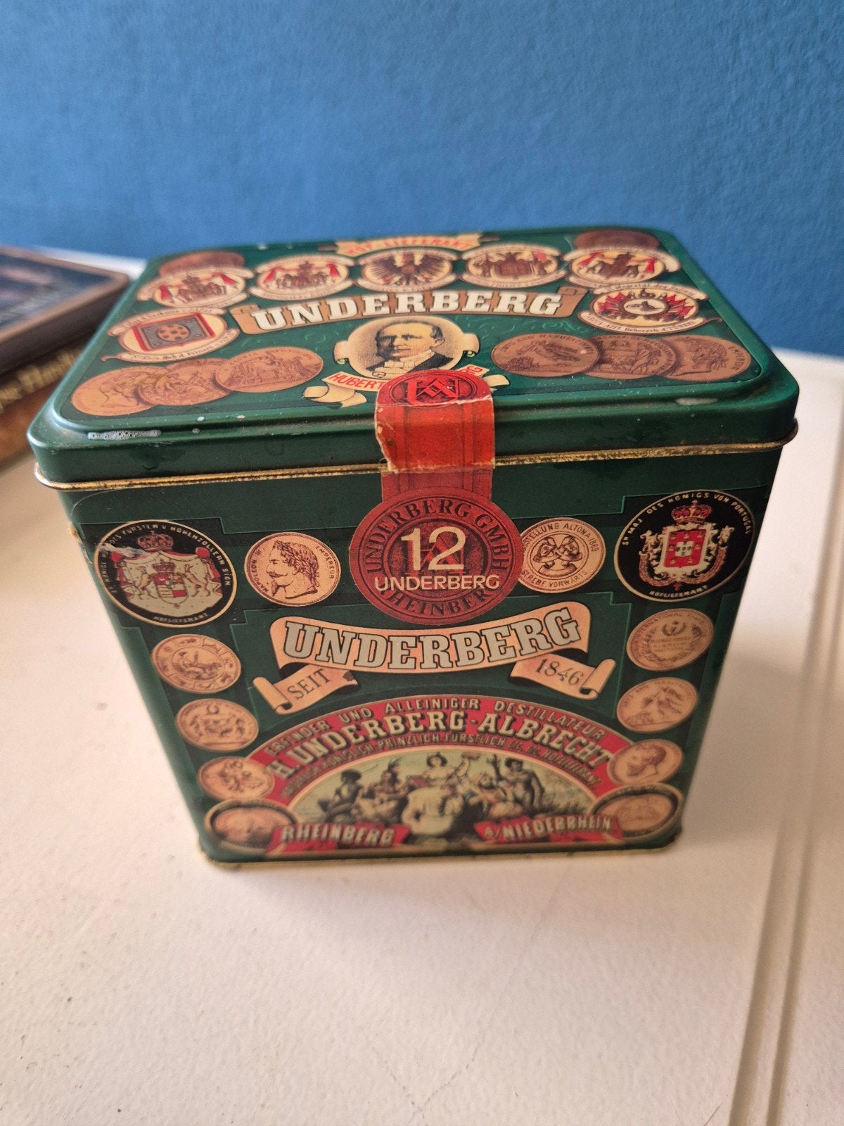 Vintage Underberg blik - Verzamelobject, Ophalen of Verzenden, Gebruikt, Overige