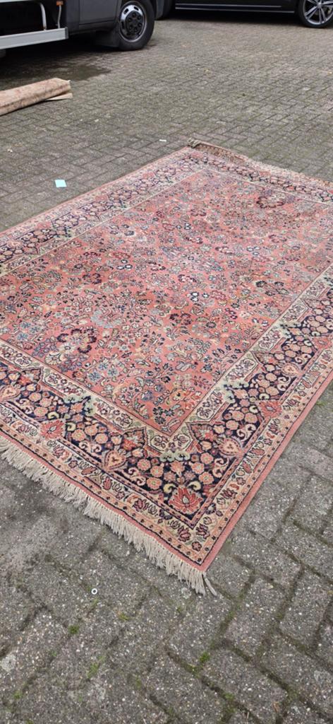 Prachtig groot vintage oud roze Perzisch tapijt 300x200!, Huis en Inrichting, Stoffering | Tapijten en Kleden, Perzisch, 200 cm of meer