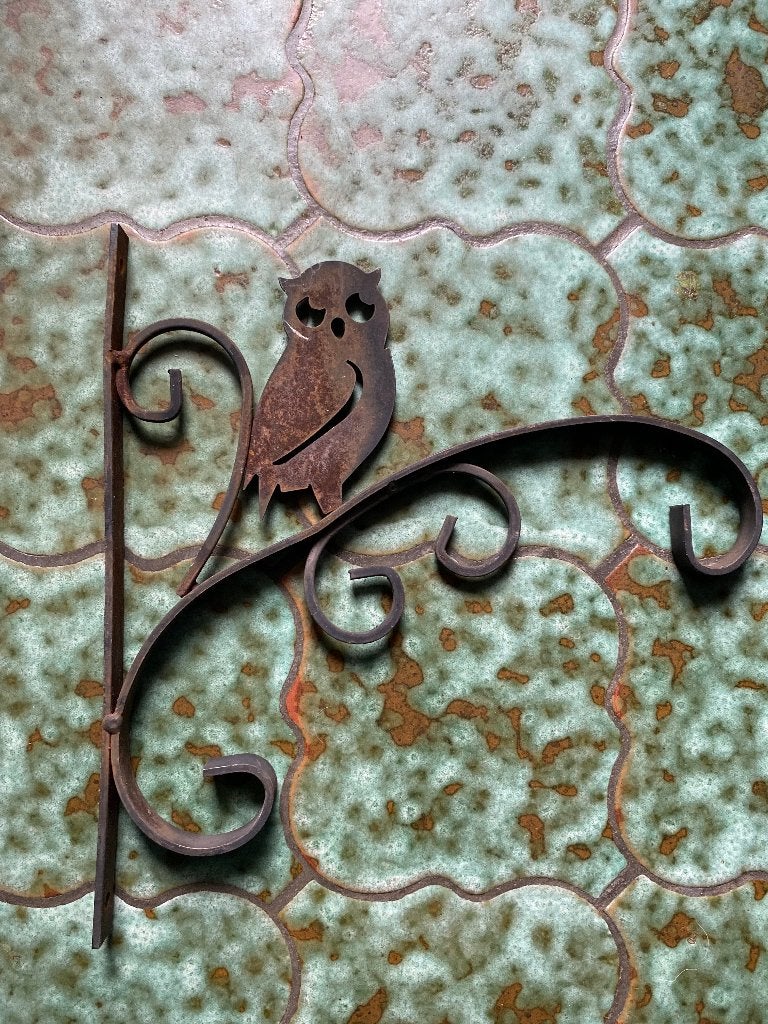 Gietijzer bloemen hanger, Ophalen of Verzenden, Gebruikt