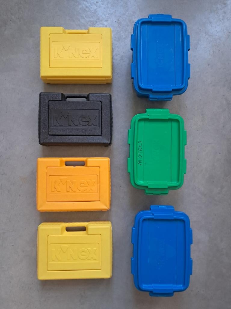 K'nex koffers varia kleuren (ook per stuk verkrijgbaar!), Ophalen of Verzenden, Zo goed als nieuw, K'nex