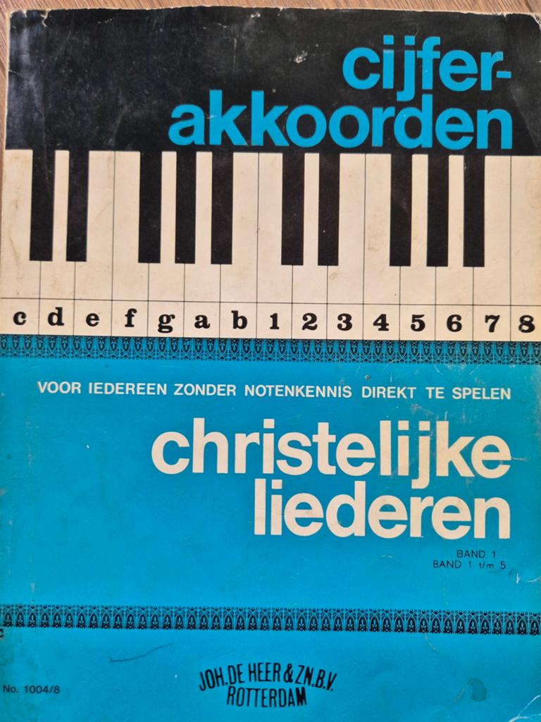 Cijfer-akkoorden Christelijke Liederen Band 1, Muziek en Instrumenten, Ophalen of Verzenden