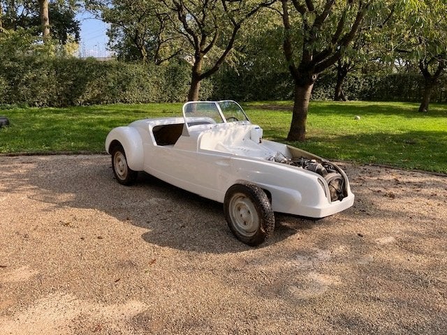Burton project met nieuw chassis en donor 2CV voor kenteken, Auto's, Voorwielaandrijving, Wit, Handgeschakeld, Particulier