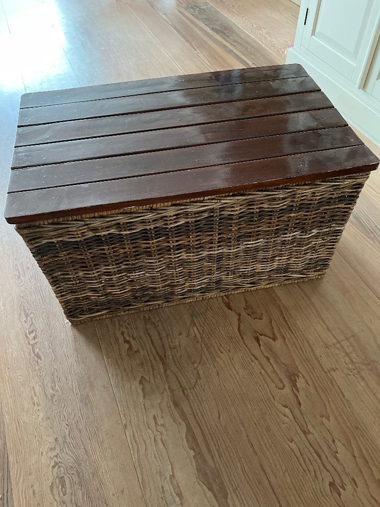 Rieten kist, Ophalen, Minder dan 50 cm, Gebruikt, 50 tot 100 cm
