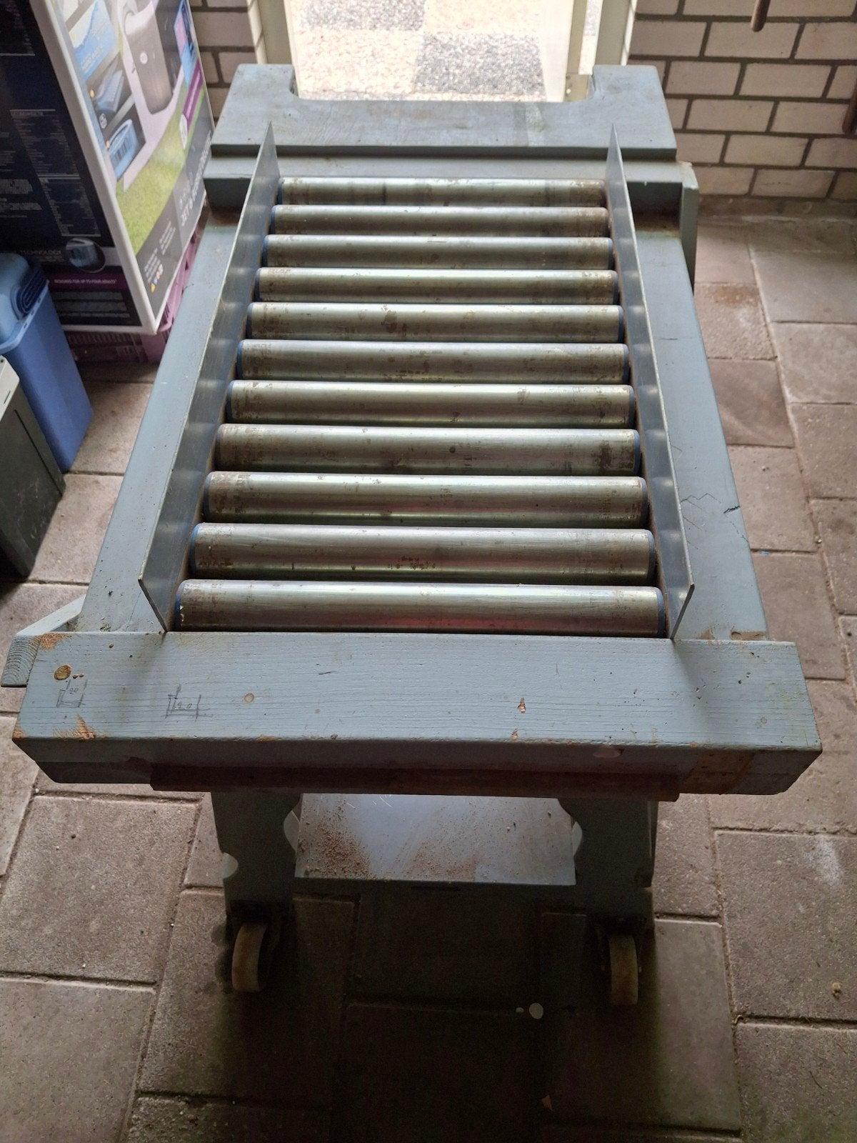 Robuuste rollenbaan op verrijdbaar onderstel, Ophalen, Gebruikt, 70 tot 120 cm