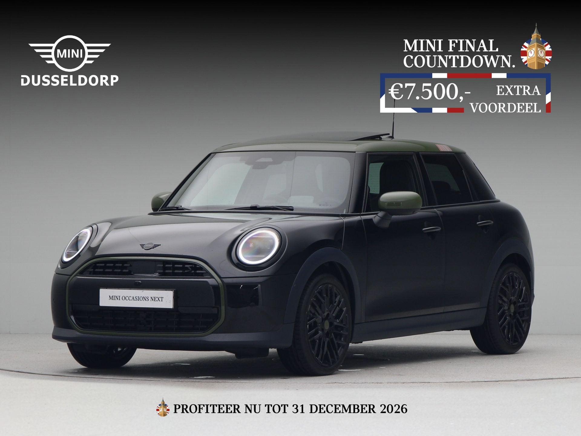MINI 5-deurs Cooper S Paul Smith Edition Pakket XL PRIVATE L, 4 cilinders, Zwart, Bedrijf, Nieuw