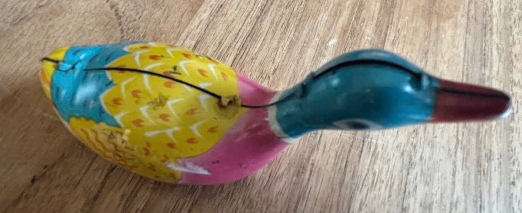 Zes stuks blikken speelgoeddieren vintage jaren 50, Ophalen of Verzenden