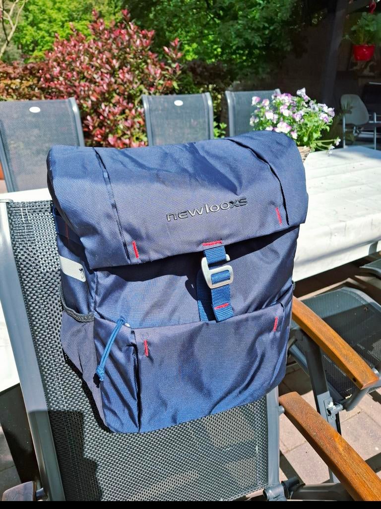 New looxs Vigo enkele fietstas blauw ZGAN, Ophalen of Verzenden, Nieuw