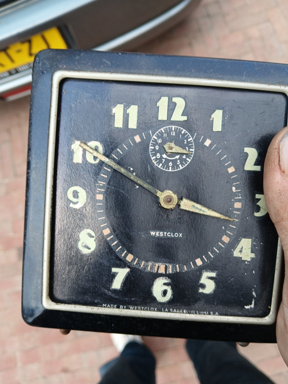 Vintage Westclox wekker - Made in USA, Ophalen of Verzenden
