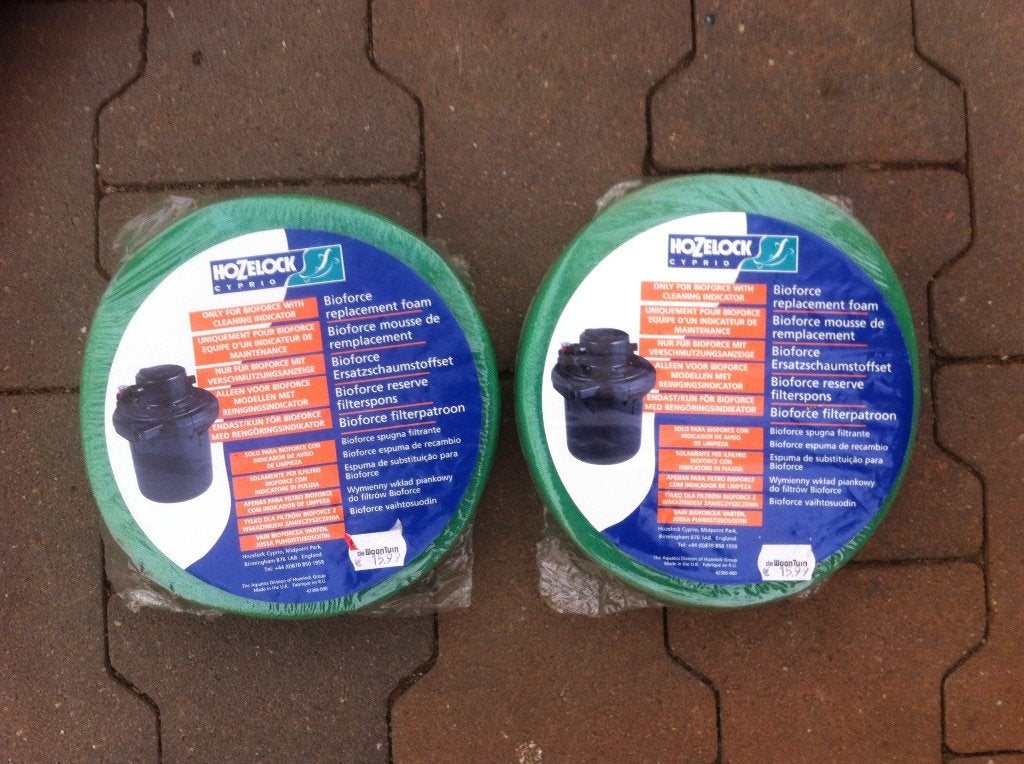 2 x Vervangingsschuim Hozelock Bioforce , Ophalen of Verzenden, Nieuw, Vijverpomp
