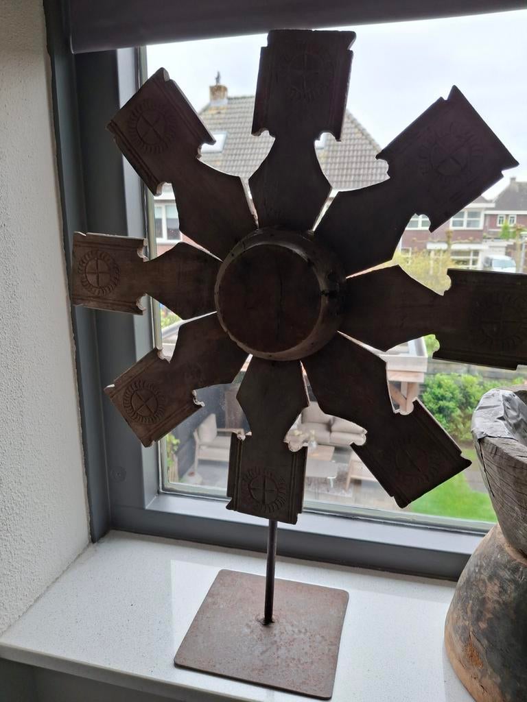 Houten wiel, Ophalen of Verzenden