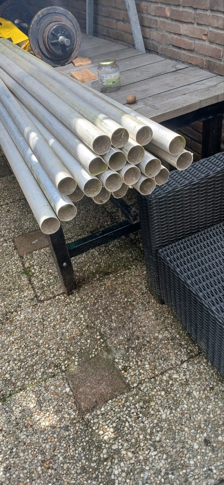 Aluminium buizen, Ophalen of Verzenden, Aluminium, 80 mm of meer, Overige typen