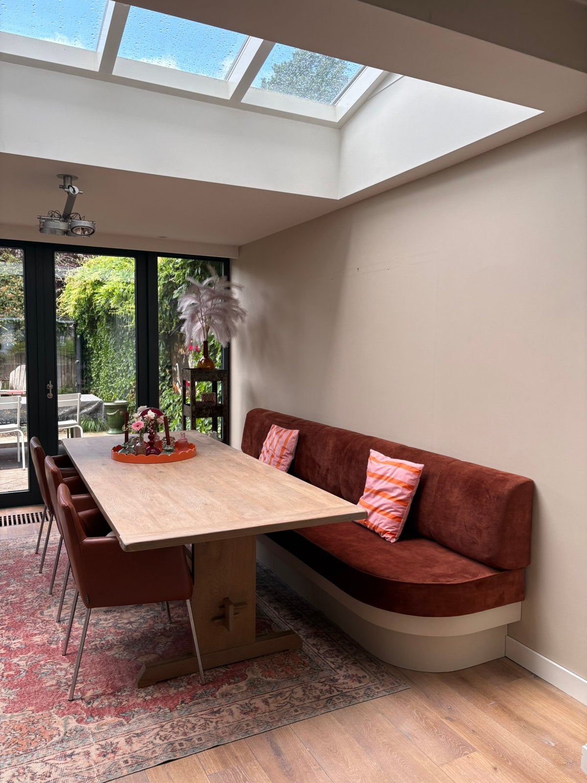Exclusieve op maat gemaakte eetkamerbank., Huis en Inrichting, 250 tot 300 cm, Minder dan 75 cm, Nieuw, Ophalen of Verzenden