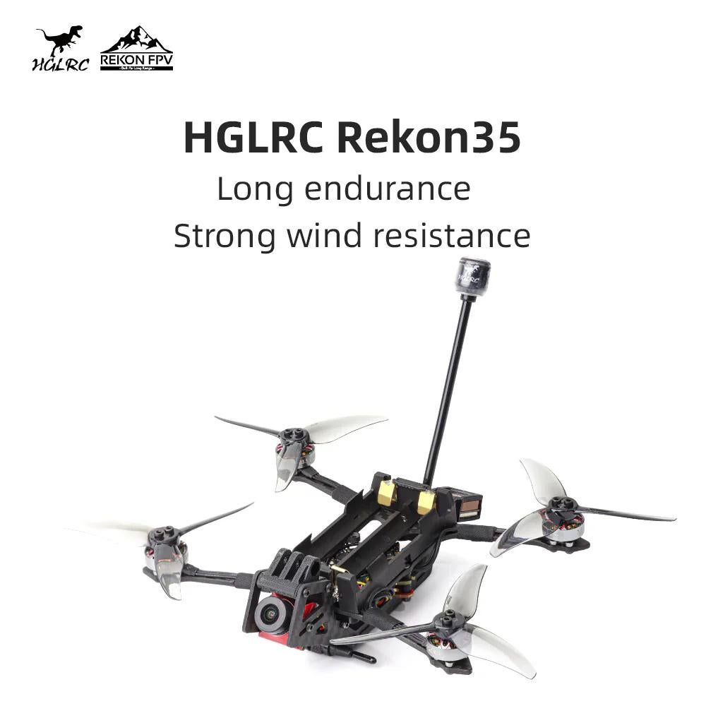 HGLRC Rekon35 V1 Analoog FPV Drone - Lange Vliegtijd, Ophalen of Verzenden, Zo goed als nieuw