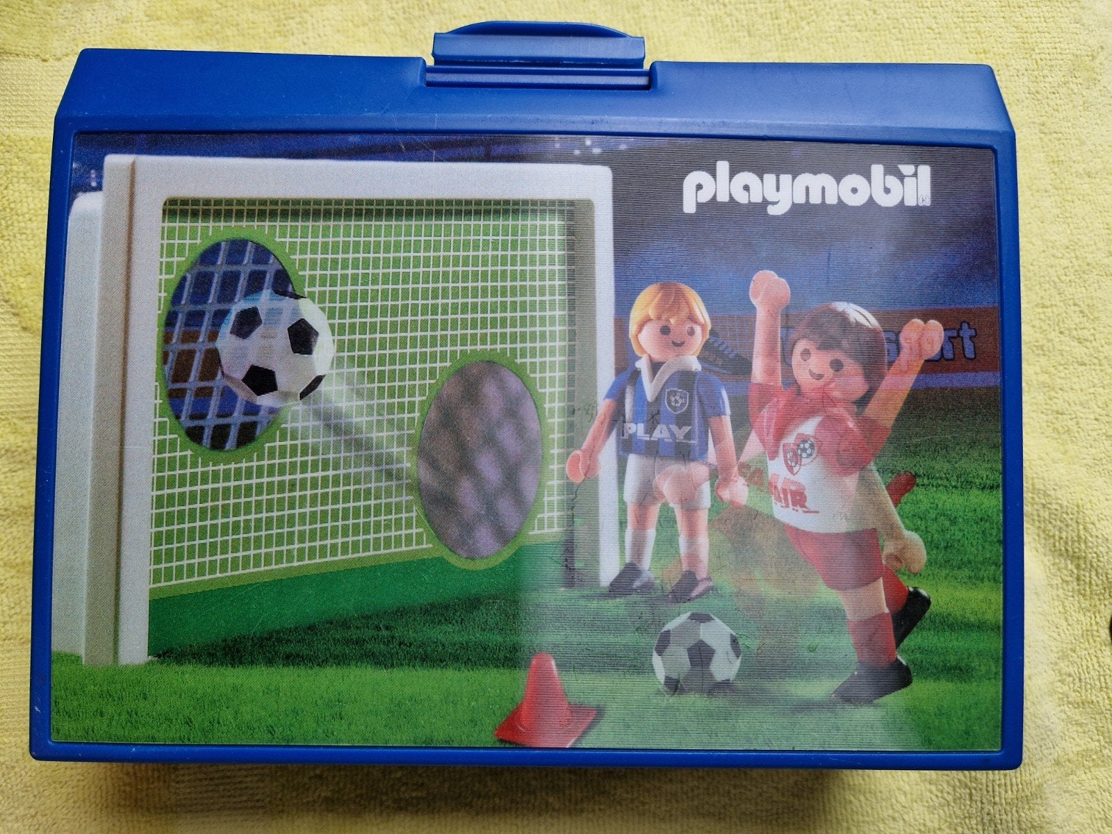 Playmobil Voetbalpoppetjes en Scheidsrechter, Kinderen en Baby's, Ophalen of Verzenden, Zo goed als nieuw