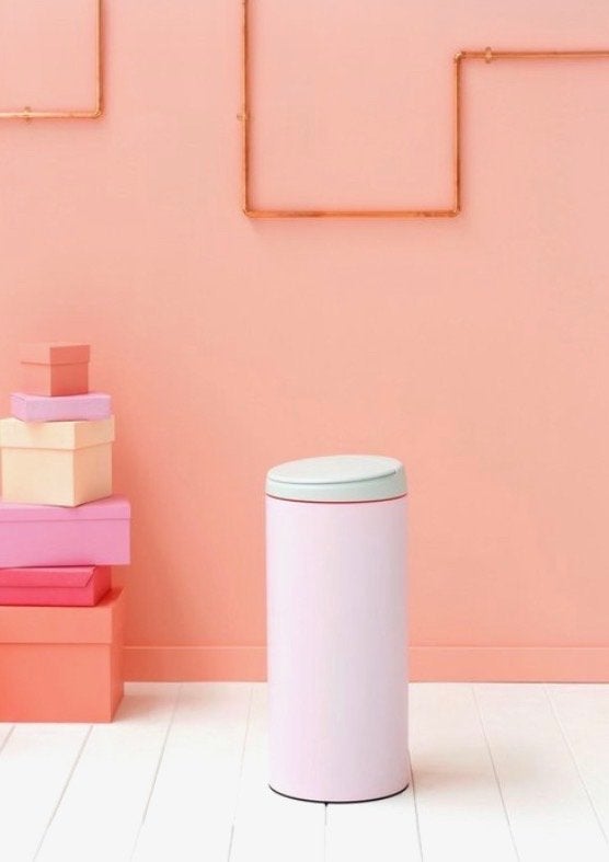 Brabantia FlipBin Afvalemmer 30 Liter – Roze prullenbak, Huis en Inrichting, Ophalen, Gebruikt, 20 tot 30 liter, 75 – 100