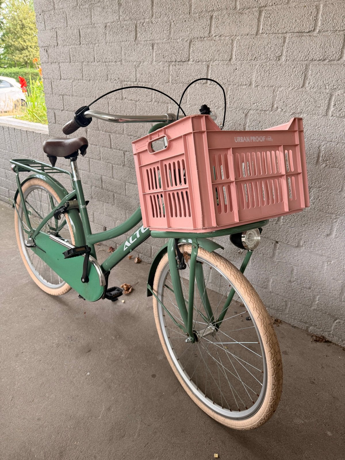 Altec groene meisjesfiets 26 inch met krat, Ophalen, Gebruikt, 26 inch of meer, Versnellingen