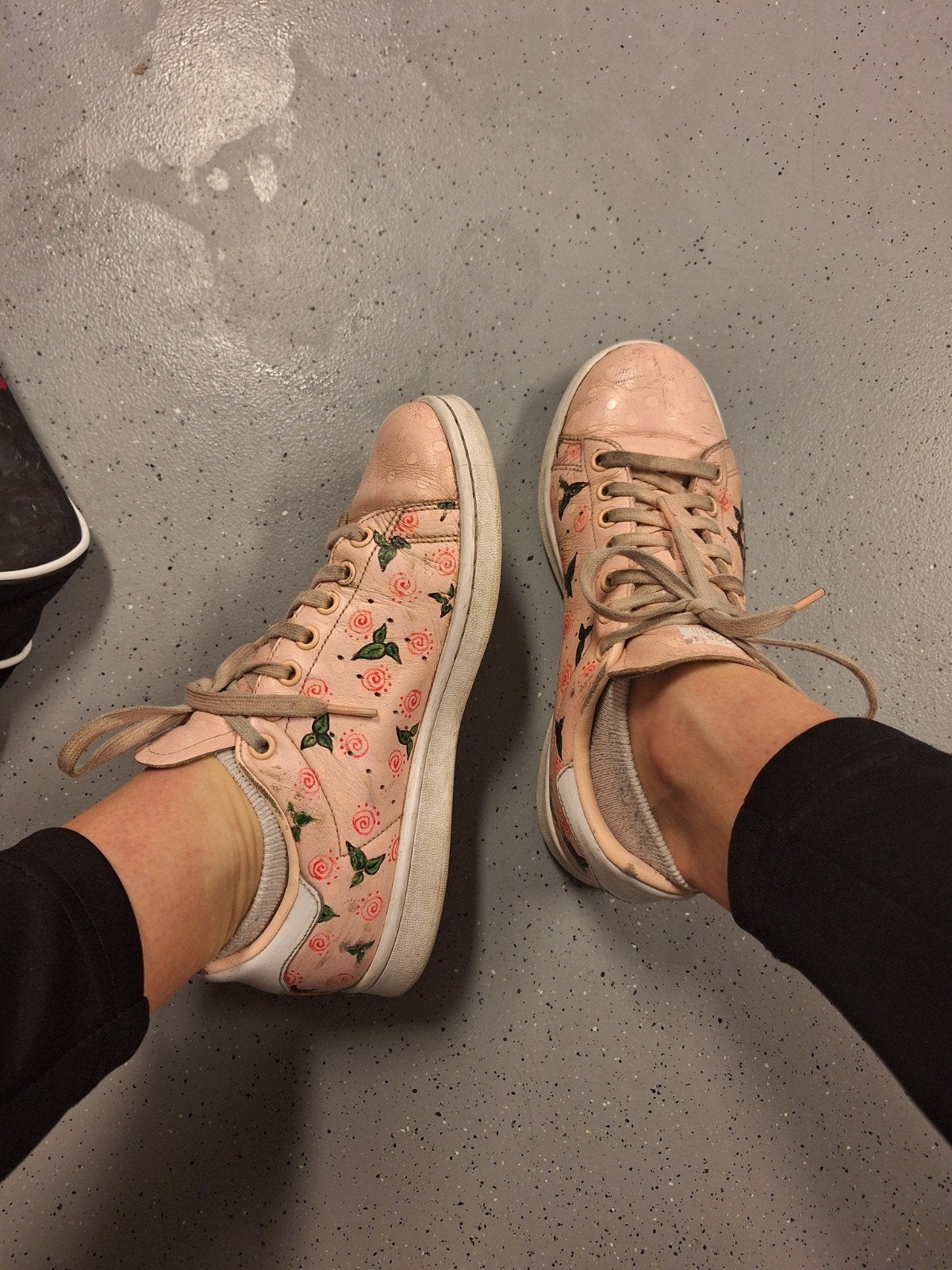 Custom made Adidas Stan Smith sneakers / schoenen maat 39, Ophalen of Verzenden, Roze, Sneakers of Gympen