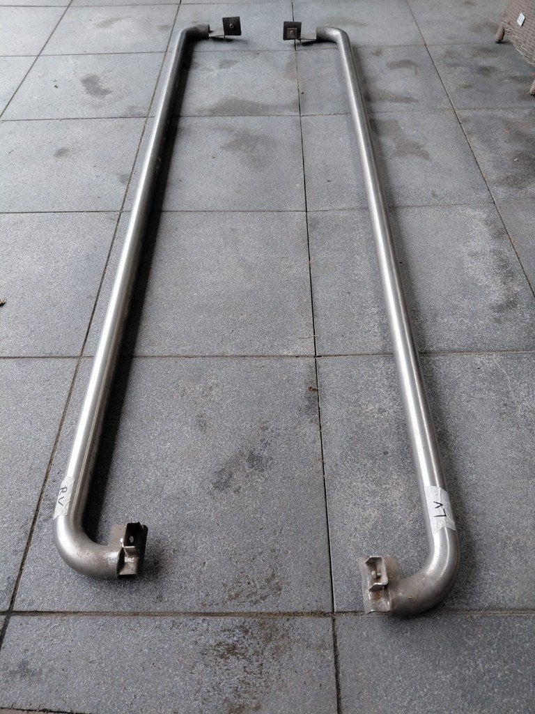 2 Sidebars VW Volkswagen Transporter T5 255cm, 60mm diam., Ophalen, Gebruikt