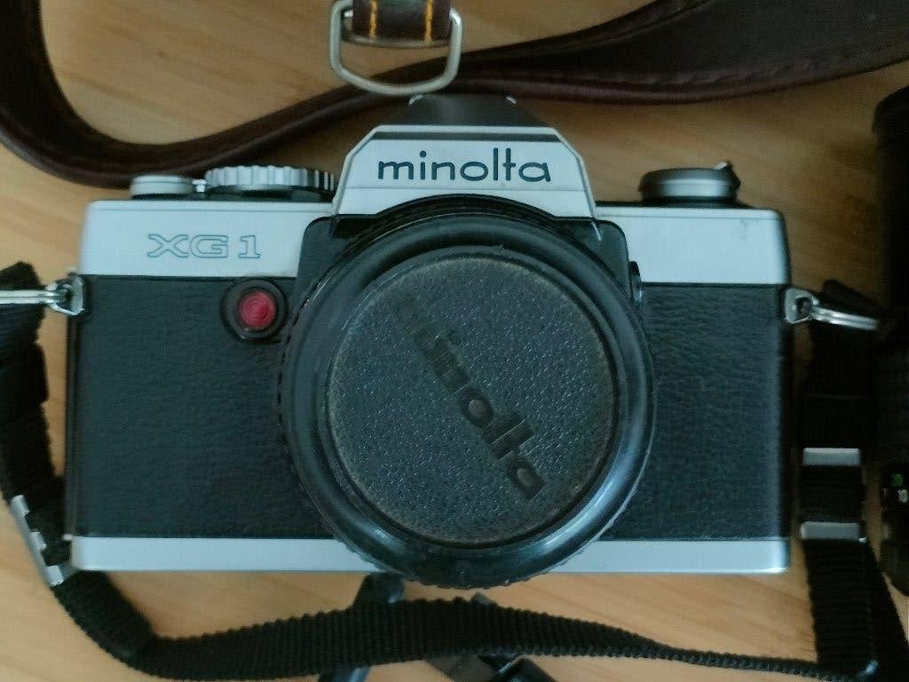 Minolta camera XG-1 analoge fototoestel voor rolletjes, Ophalen of Verzenden, Zo goed als nieuw, Spiegelreflex, Minolta