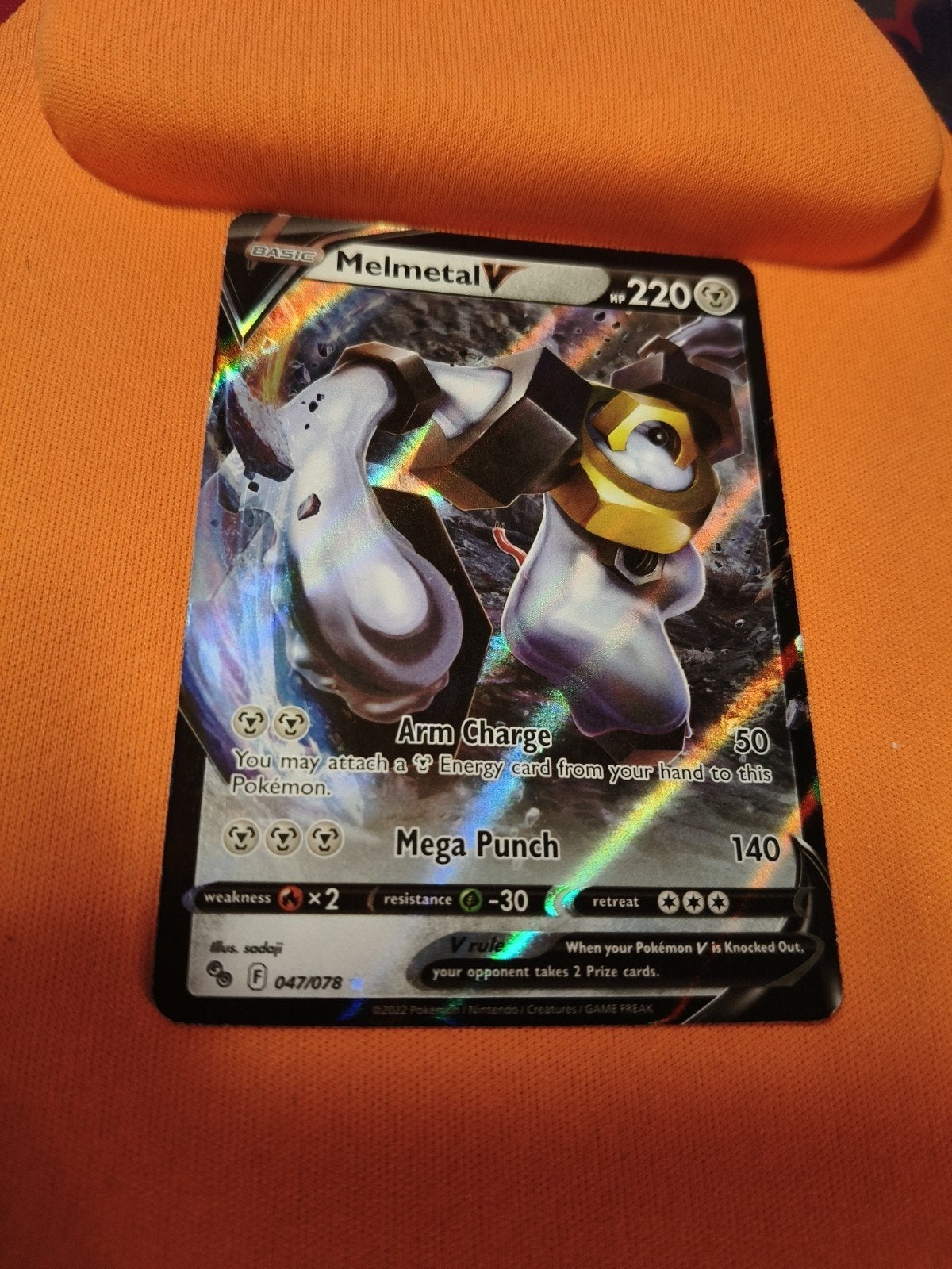 Melmetal V 047/078 van Pokemon Go, Ophalen of Verzenden, Zo goed als nieuw