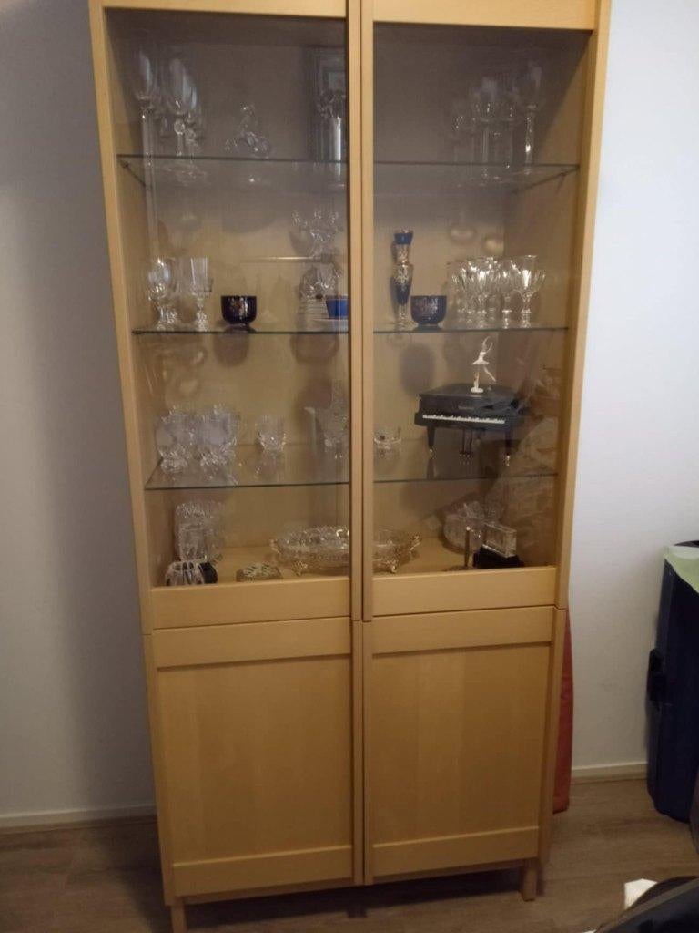Vitrine kast, Huis en Inrichting, Ophalen, Met deur(en), Glas, 50 tot 100 cm