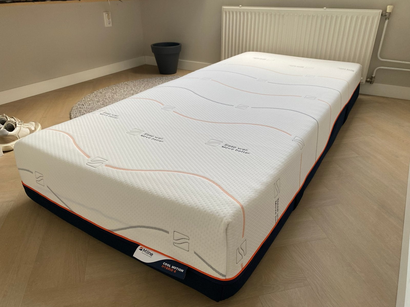 Mline Cool Motion Hybrid 5 Matras - Z.G.A.N., Ophalen, 90 cm, Eenpersoons, Zo goed als nieuw