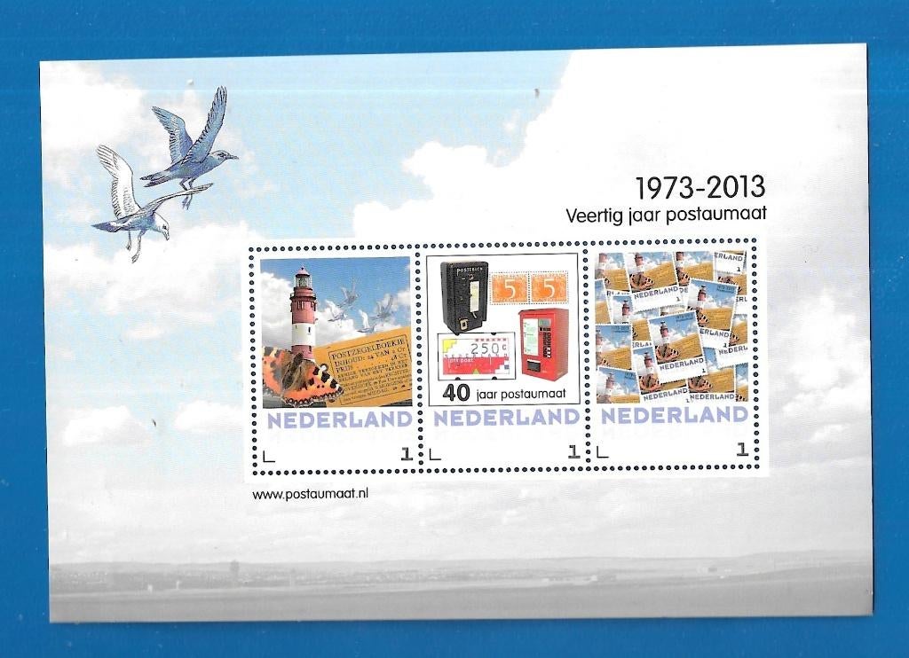 Pers. Postzegelvel Veertig jaar Postautomaat - 2013, Verzenden, Na 1940, Postfris