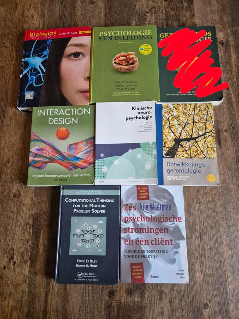 7 studieboeken Toegepaste Psychologie, Ophalen of Verzenden, Beta, Zo goed als nieuw, HBO
