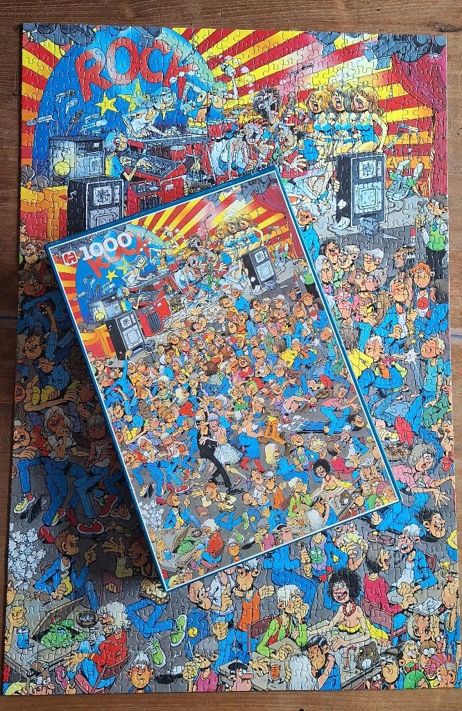 Van Haasteren Puzzel 1000st. Nr 01642 "RockAroundTheClock", Hobby en Vrije tijd, Ophalen, 500 t/m 1500 stukjes, Zo goed als nieuw