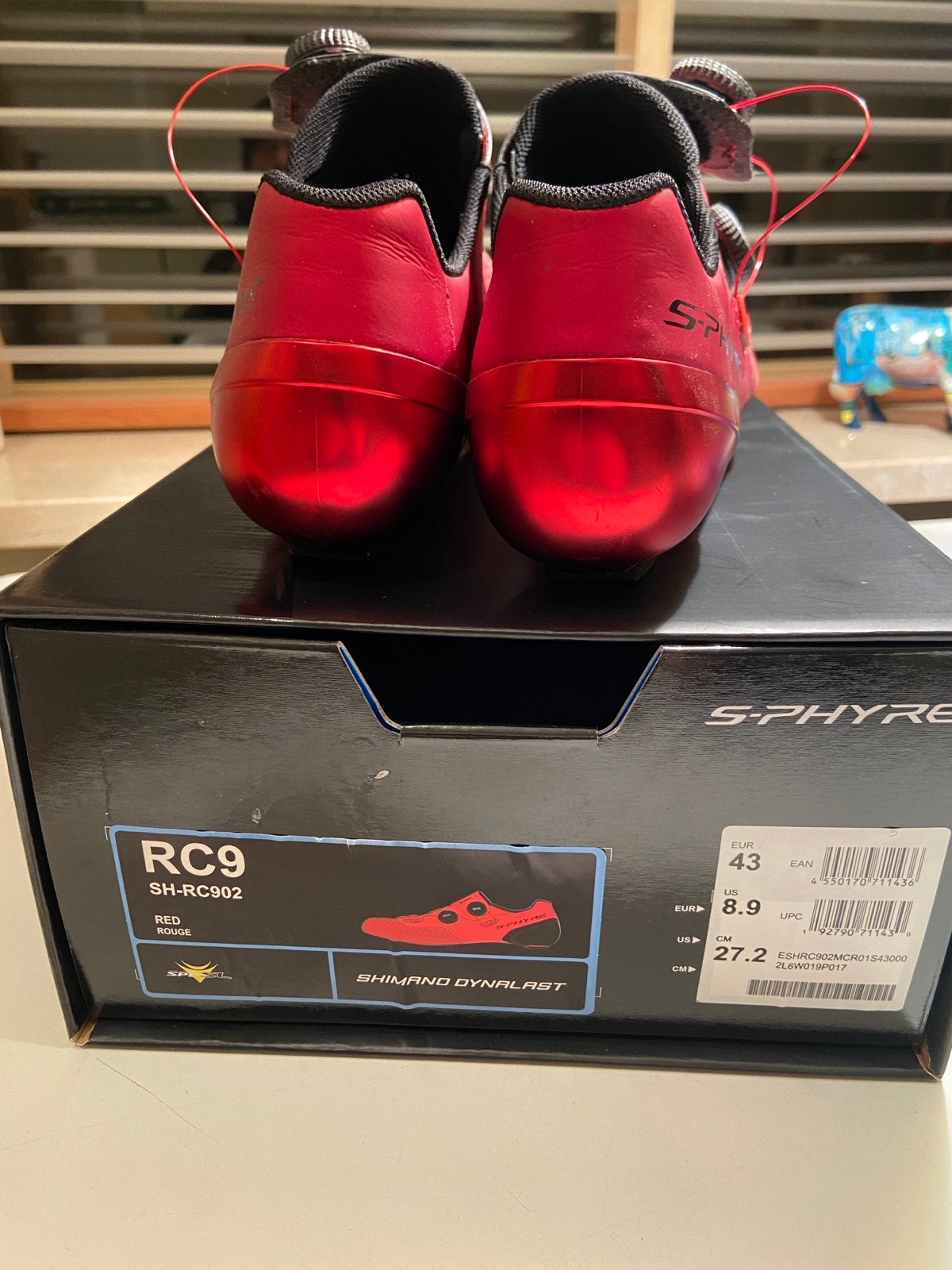 Shimano S-Phyre RC902 racefiets schoenen maat 43 rood, Fietsen en Brommers, Fietsaccessoires | Fietskleding, Ophalen of Verzenden
