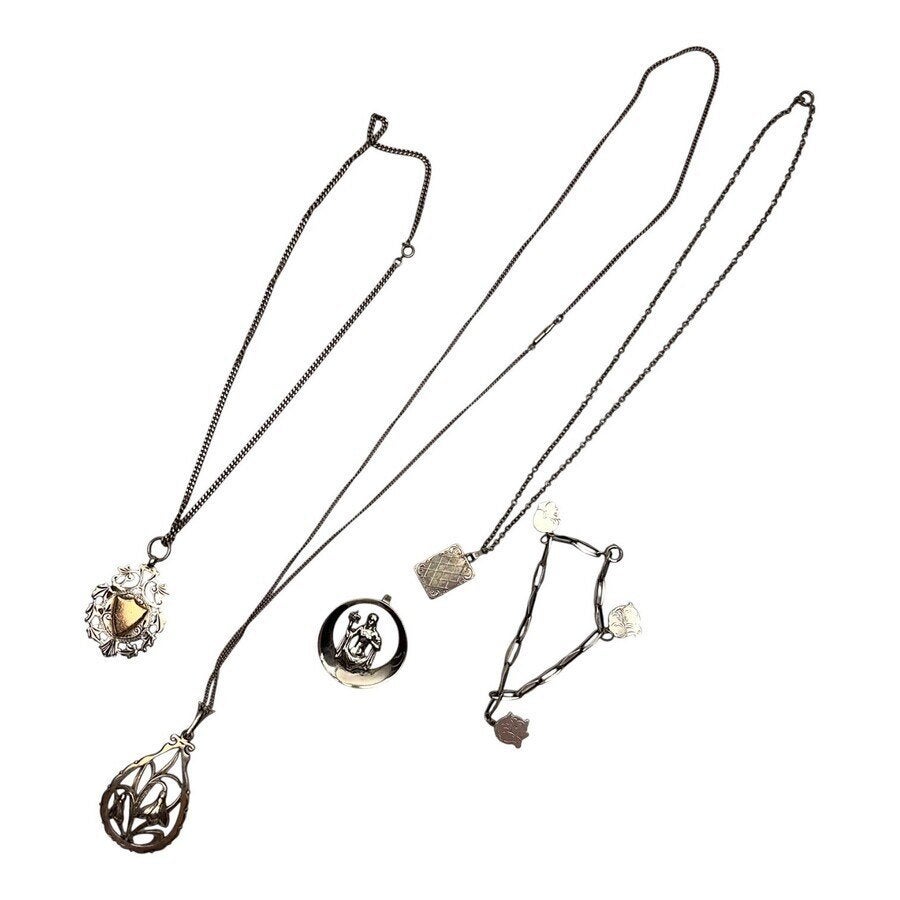 Lot zilveren sieraden (5x), Ophalen of Verzenden, Zilver, Overige typen