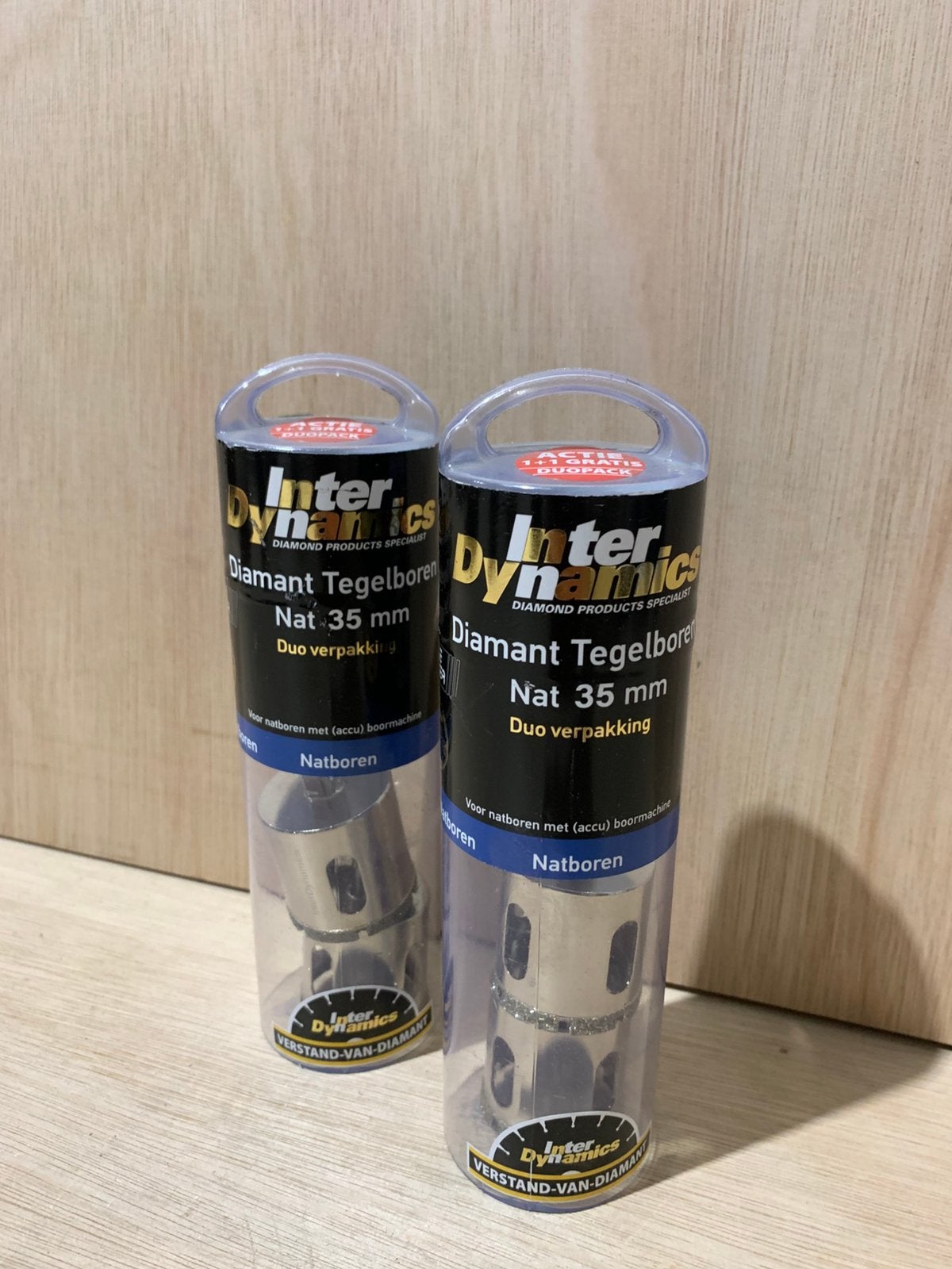 InterDynamics Diamant Tegelboren 35 mm (2 stuks) – NIEUW, Interdynamics, Overige typen, Nieuw, Ophalen of Verzenden