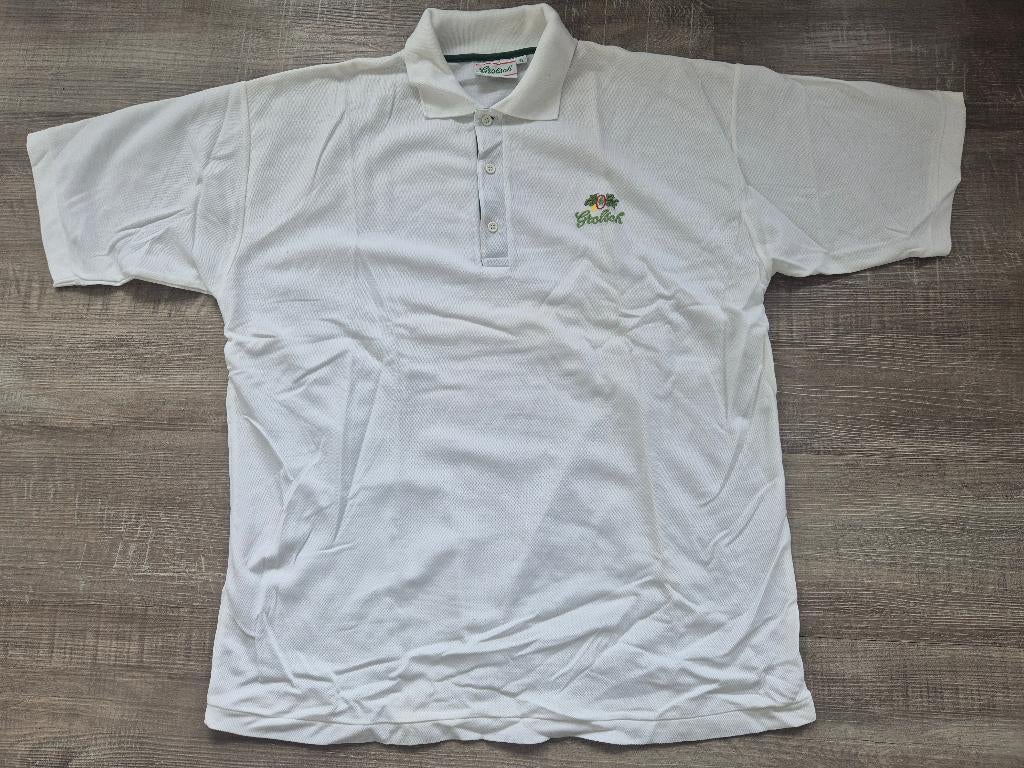 Te koop: wit Grolsch polo shirt, maat XL, Verzamelen, Ophalen of Verzenden, Zo goed als nieuw, Kleding, Grolsch