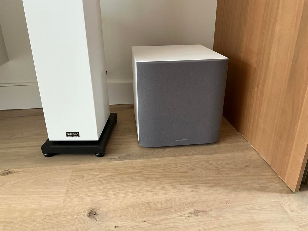 Bowers & Wilkins ASW610 Subwoofer - Wit, Ophalen, Subwoofer, Zo goed als nieuw, Bowers & Wilkins (B&W)