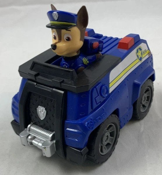 PAW Patrol Chase politieauto voertuig met figuur Spin Master, Coolsingel 104, 3011 AG Rotterdam, Netherlands, Verzenden, Zo goed als nieuw