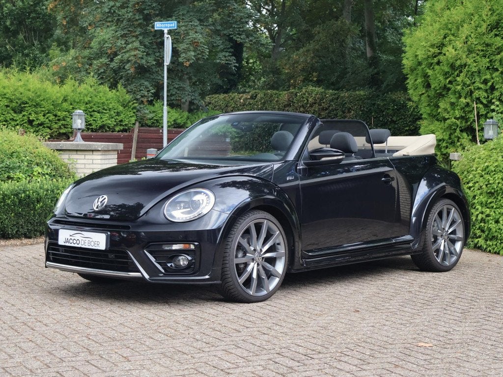 Volkswagen Beetle Cabriolet 1.4 TSI R-Line 150pk, Auto's, Volkswagen, Voorwielaandrijving, Stof, Gebruikt, 4 cilinders