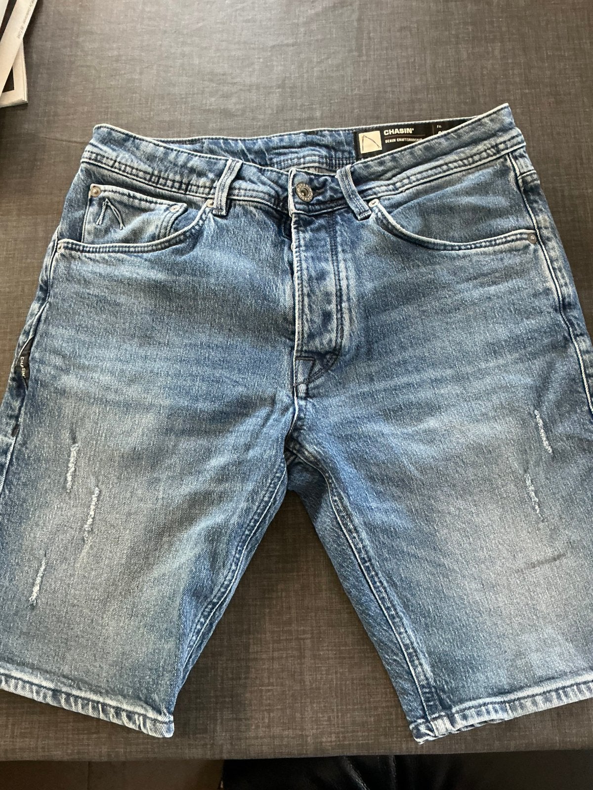 Denim short maat S, Ophalen of Verzenden, Zo goed als nieuw, Maat 46 (S) of kleiner, Blauw