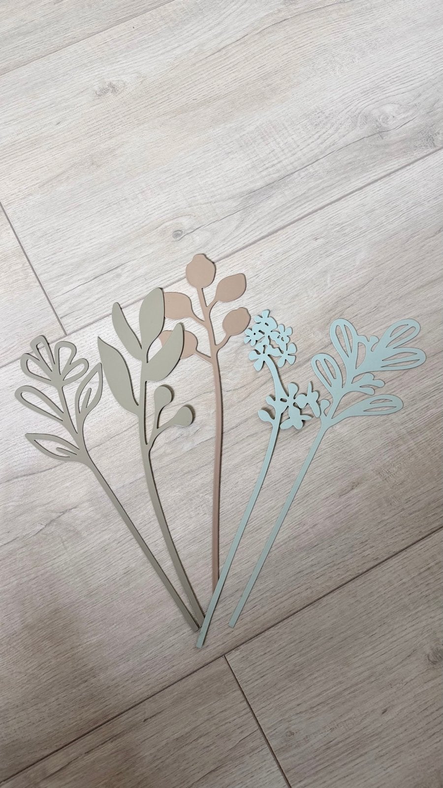 Decoratieve metalen bloemen voor in vaas, Meerkleurig, Nieuw, Ophalen of Verzenden, Metaal