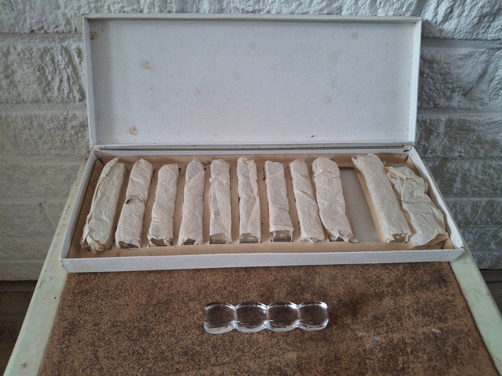 Vintage Kristallen Bestekleggers - Set van 12 in Doos, Ophalen of Verzenden