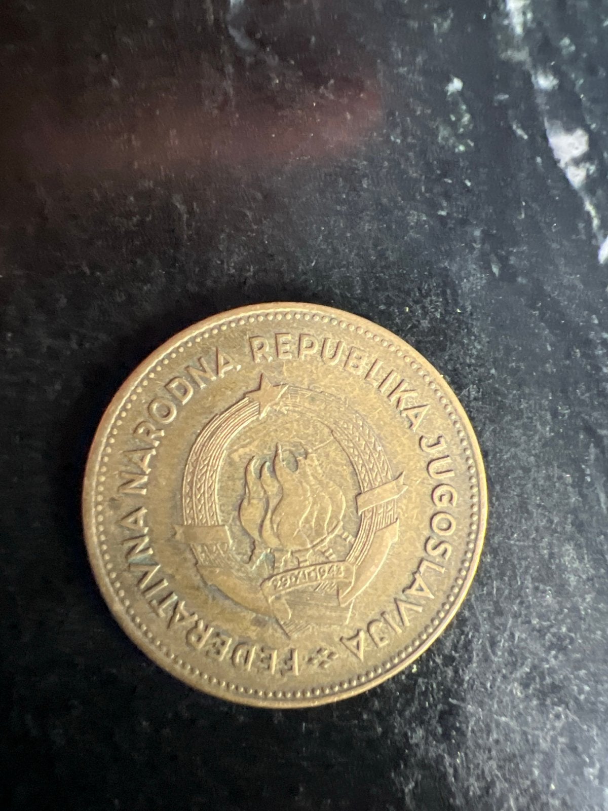 Zeldzame 50 Dinara munt uit Joegoslavië 1955, Ophalen of Verzenden, Losse munt